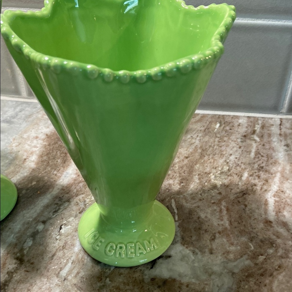 Colorful Ceramic Ice Cream Dish Set - Picture 8 of 14